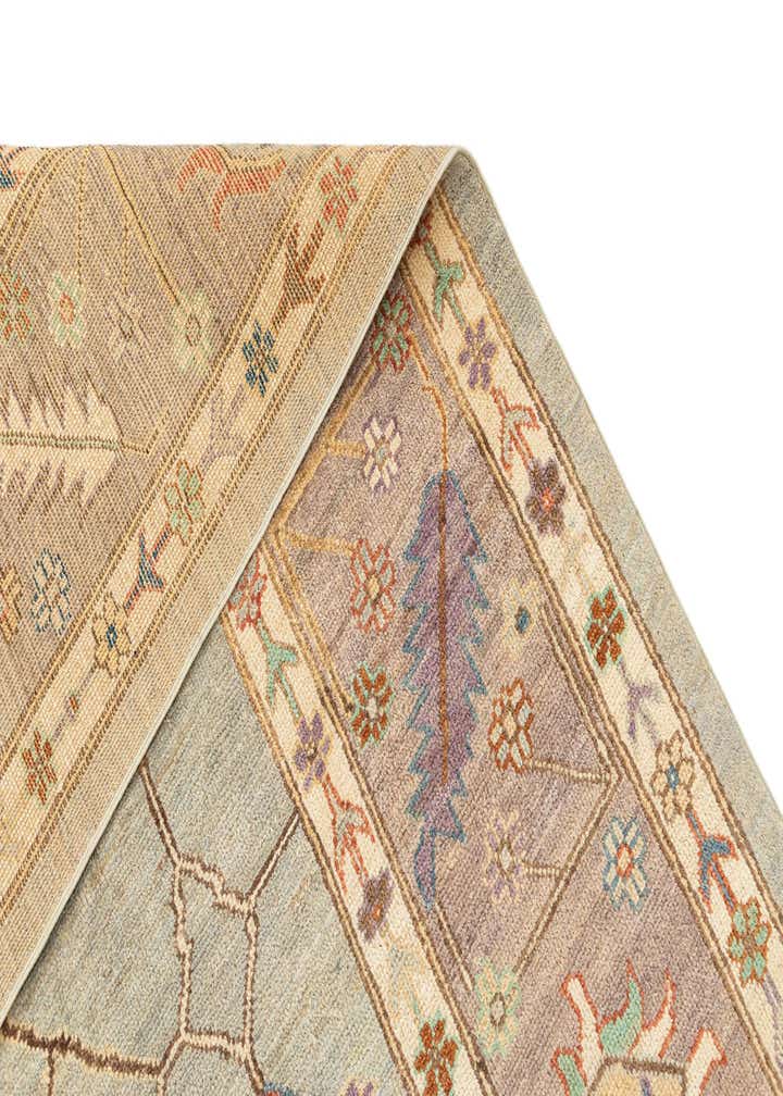 8' 11 x 11' 11 Hand Knotted Oushak Rug