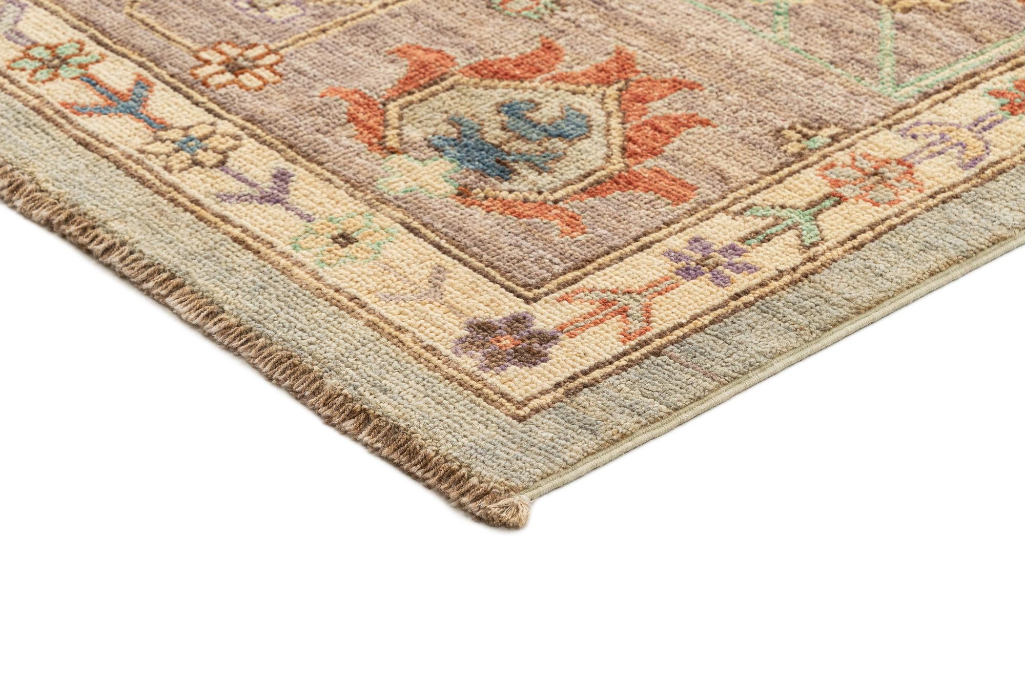 8' 11 x 11' 11 Hand Knotted Oushak Rug