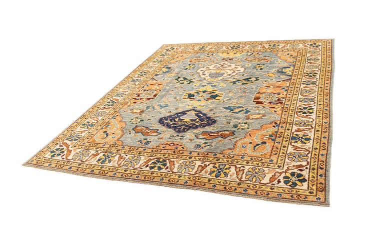 Detail image of 7' 10 x 9' 8 Hand Knotted Oushak Rug