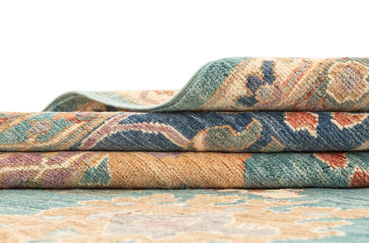Detail image of 11' 11 x 14' 10 Hand Knotted Oushak Rug