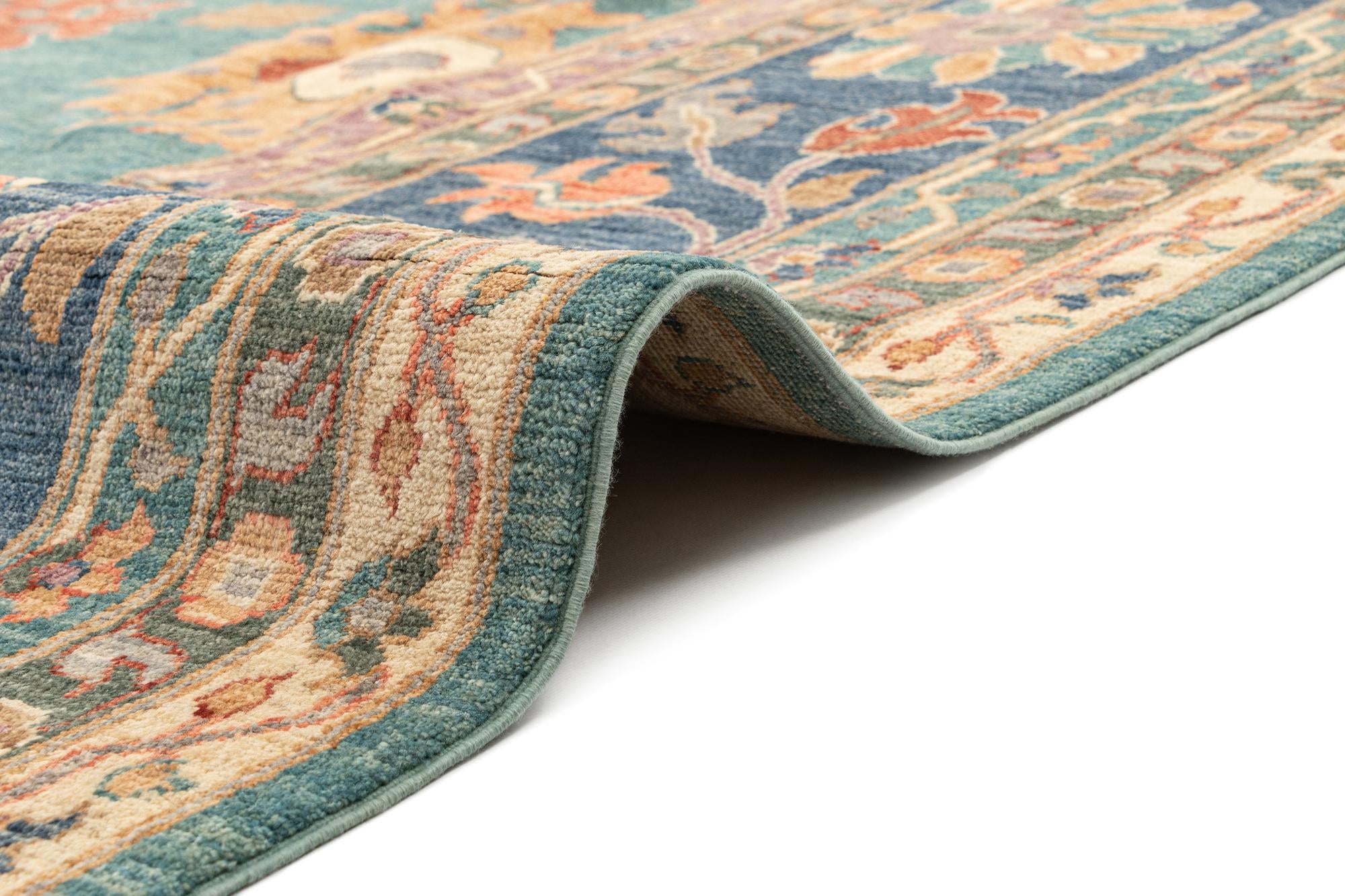 11' 11 x 14' 10 Hand Knotted Oushak Rug