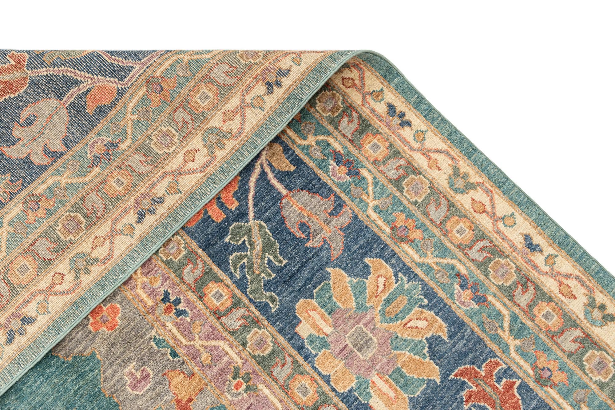 11' 11 x 14' 10 Hand Knotted Oushak Rug