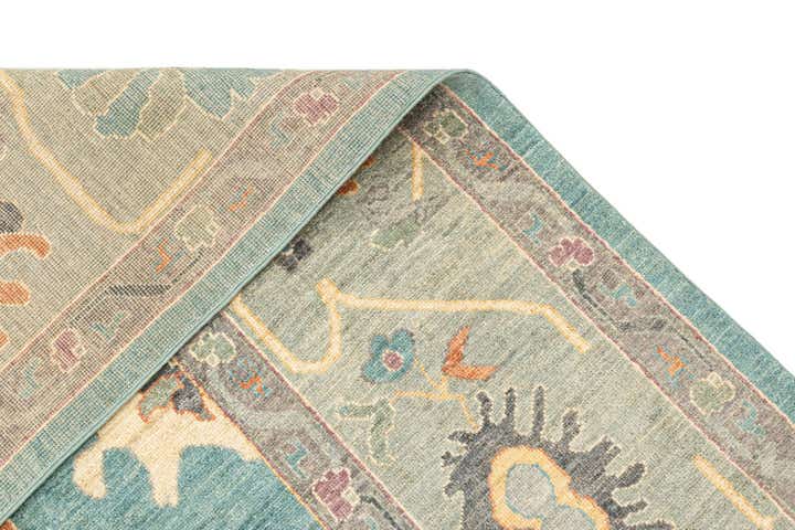 8' 11 x 11' 11 Hand Knotted Oushak Rug