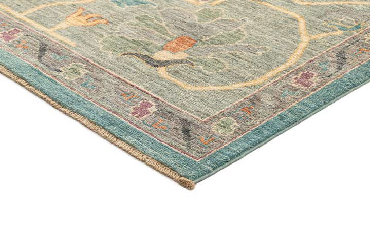8' 11 x 11' 11 Hand Knotted Oushak Rug