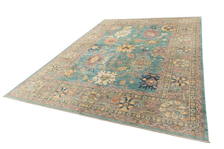 10' x 14' 1 Hand Knotted Oushak Rug