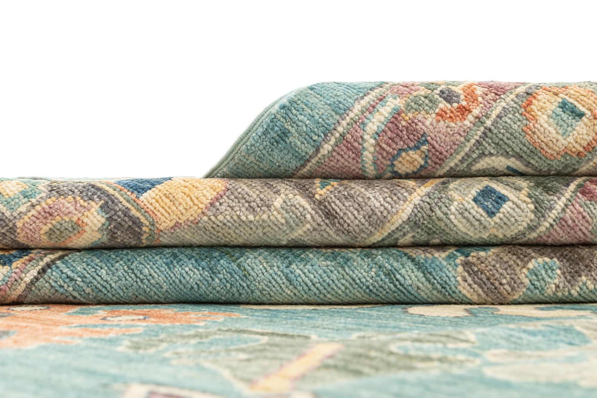 10' x 14' 1 Hand Knotted Oushak Rug