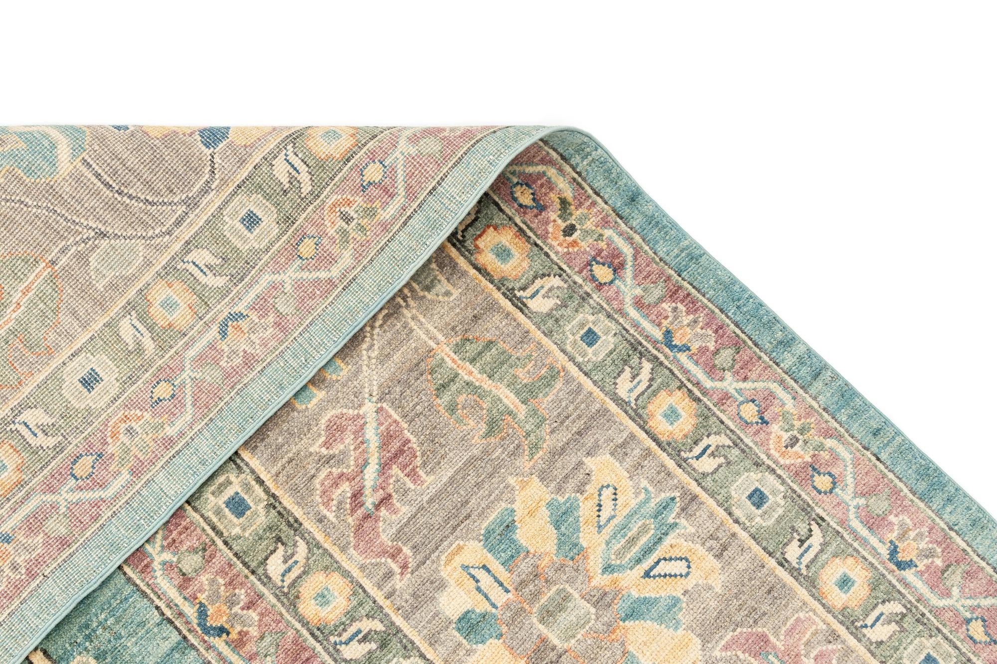 10' x 14' 1 Hand Knotted Oushak Rug