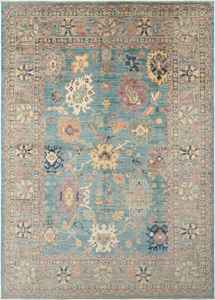 10' x 14' 1 Hand Knotted Oushak Rug