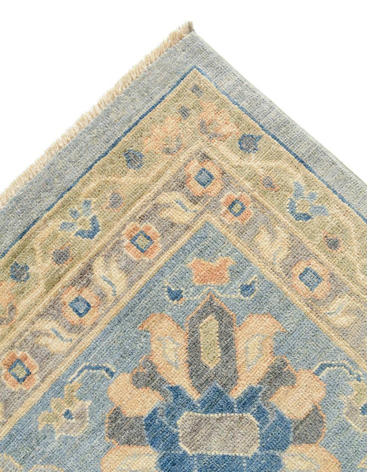 Detail image of 11' 5 x 14' 8 Hand Knotted Oushak Wool Rug