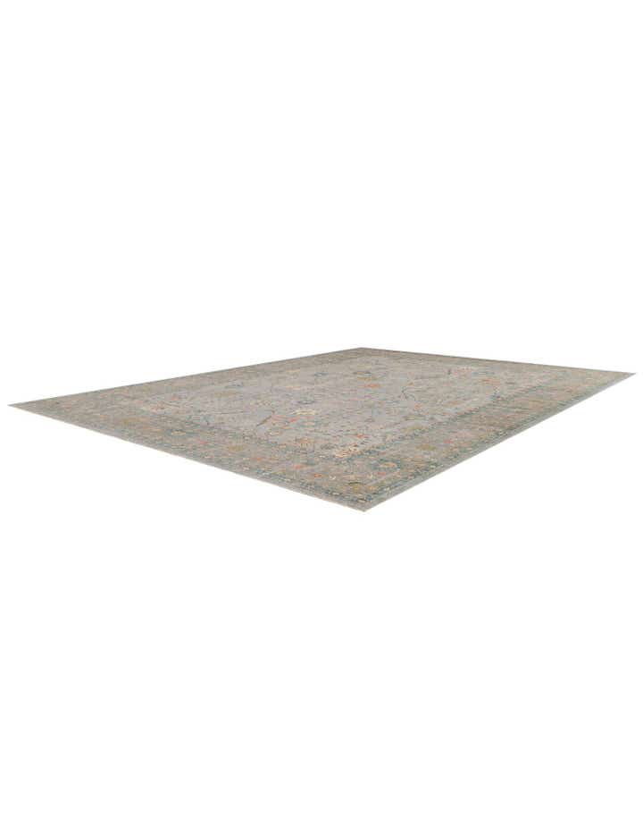 13' 2 x 17' 8 Hand Knotted Oushak Wool Rug
