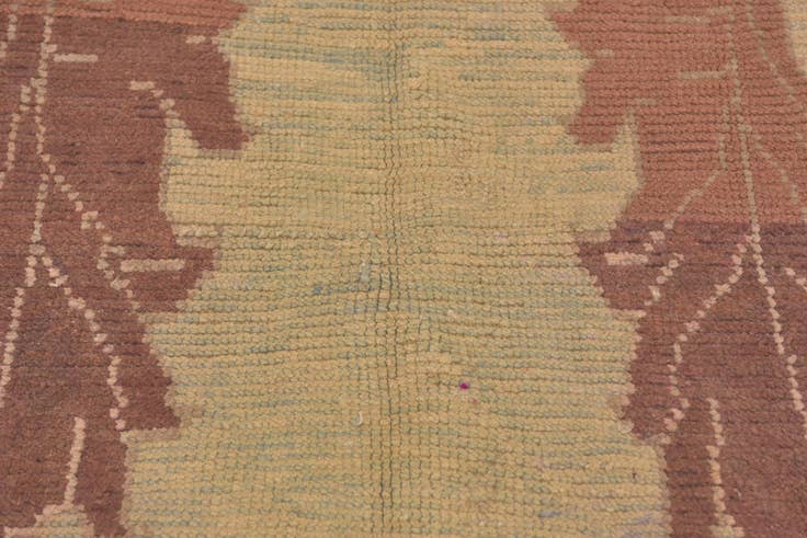 Detail image of 6' 6 x 9' 6 Hand Knotted Oushak Wool Rug