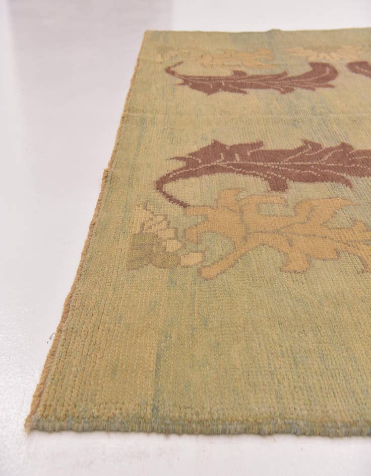 Detail image of 6' 6 x 9' 6 Hand Knotted Oushak Wool Rug