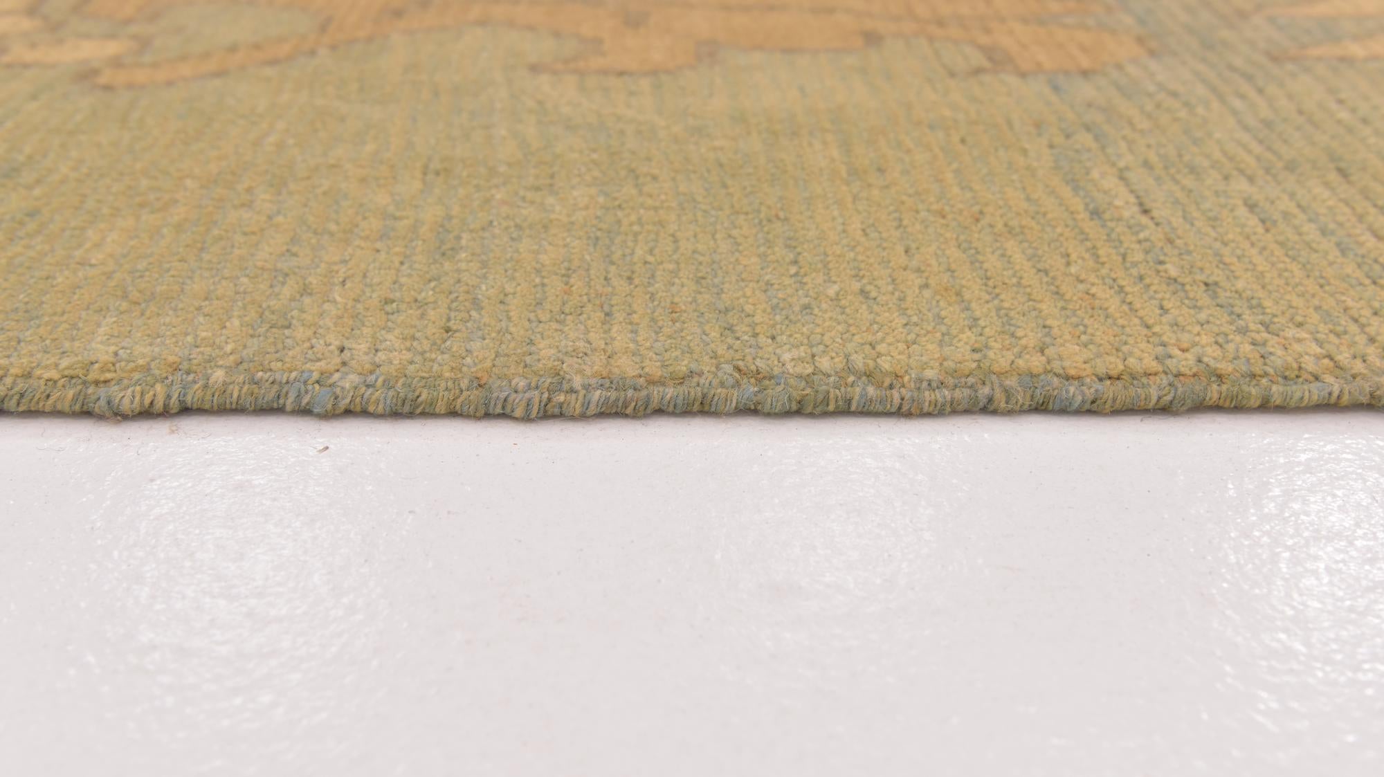 6' 6 x 9' 6 Hand Knotted Oushak Wool Rug