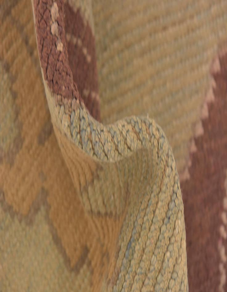 Detail image of 6' 6 x 9' 6  Hand Knotted Oushak Wool Rug