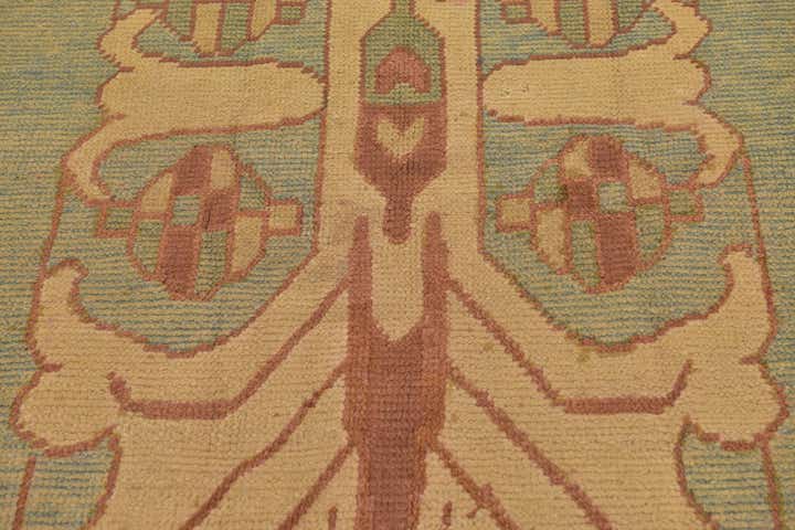 4' 7 x 6' 9 Hand Knotted Oushak Wool Rug