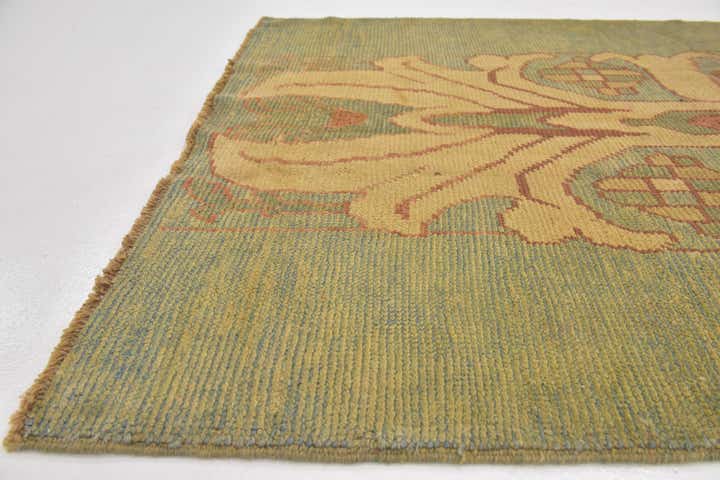 4' 7 x 6' 9 Hand Knotted Oushak Wool Rug