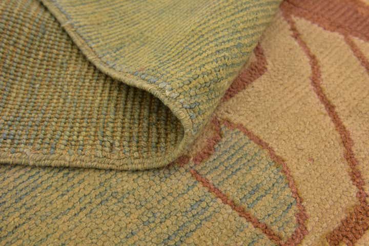 4' 7 x 6' 9 Hand Knotted Oushak Wool Rug