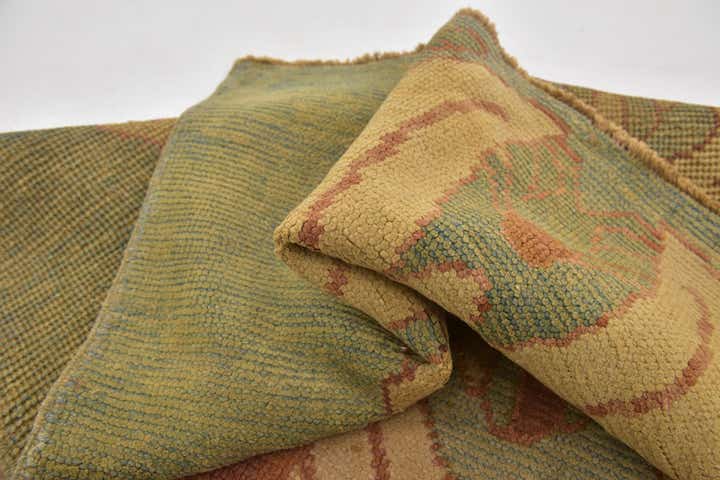 4' 7 x 6' 9 Hand Knotted Oushak Wool Rug