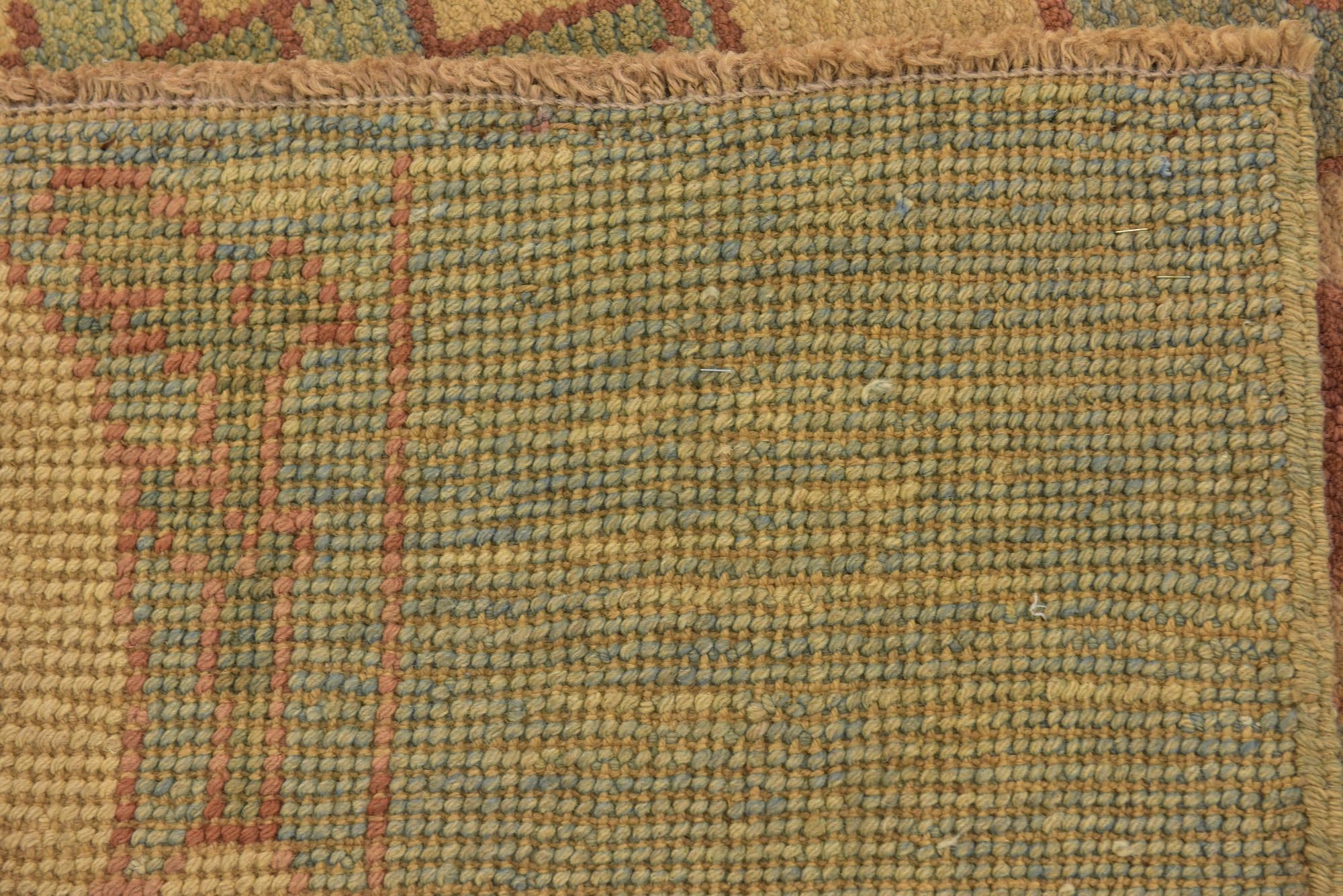 4' 7 x 6' 9 Hand Knotted Oushak Wool Rug