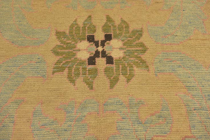 Detail image of 4' 3 x 6' 5 Hand Knotted Oushak Wool Rug
