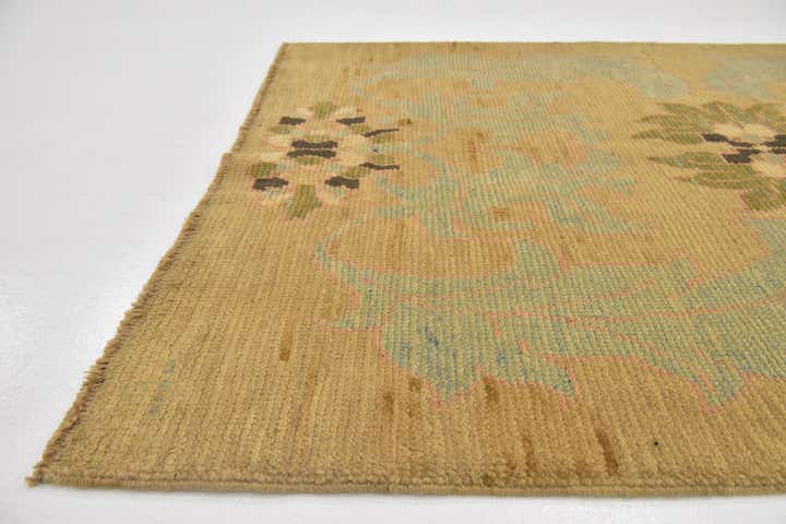 4' 3 x 6' 5 Hand Knotted Oushak Wool Rug