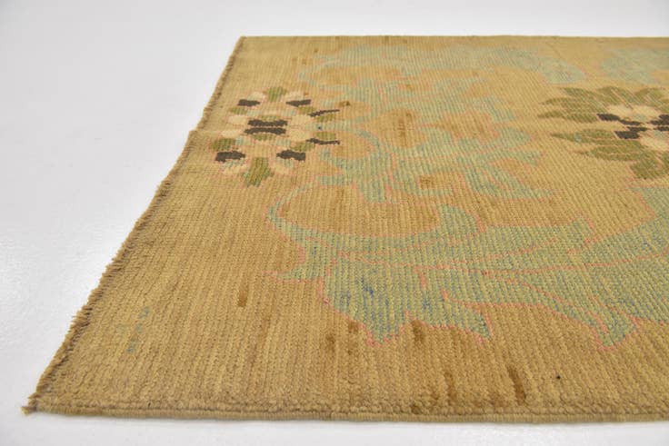Detail image of 4' 3 x 6' 5 Hand Knotted Oushak Wool Rug