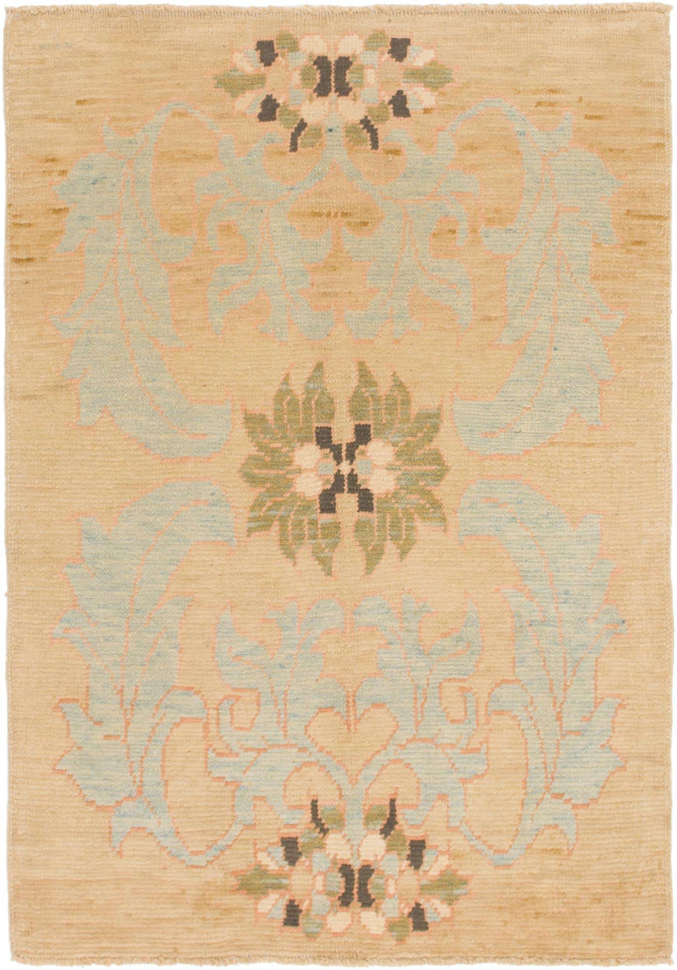 4' 3 x 6' 5 Hand Knotted Oushak Wool Rug