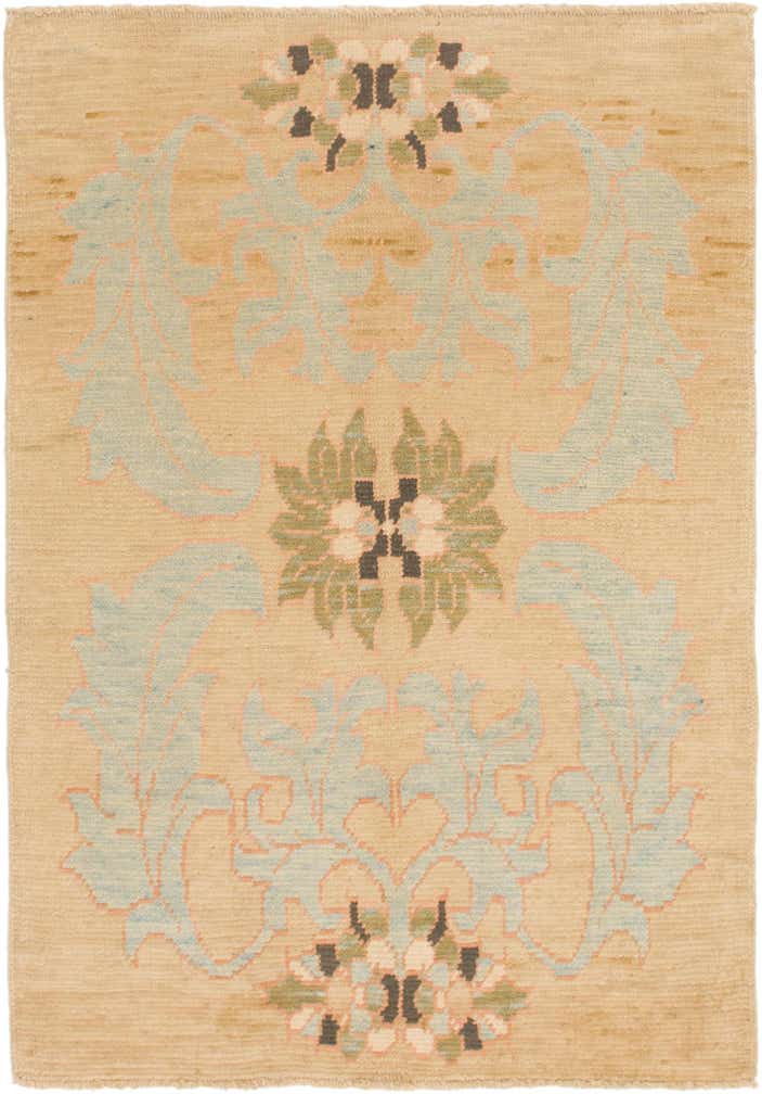 4' 3 x 6' 5 Hand Knotted Oushak Wool Rug