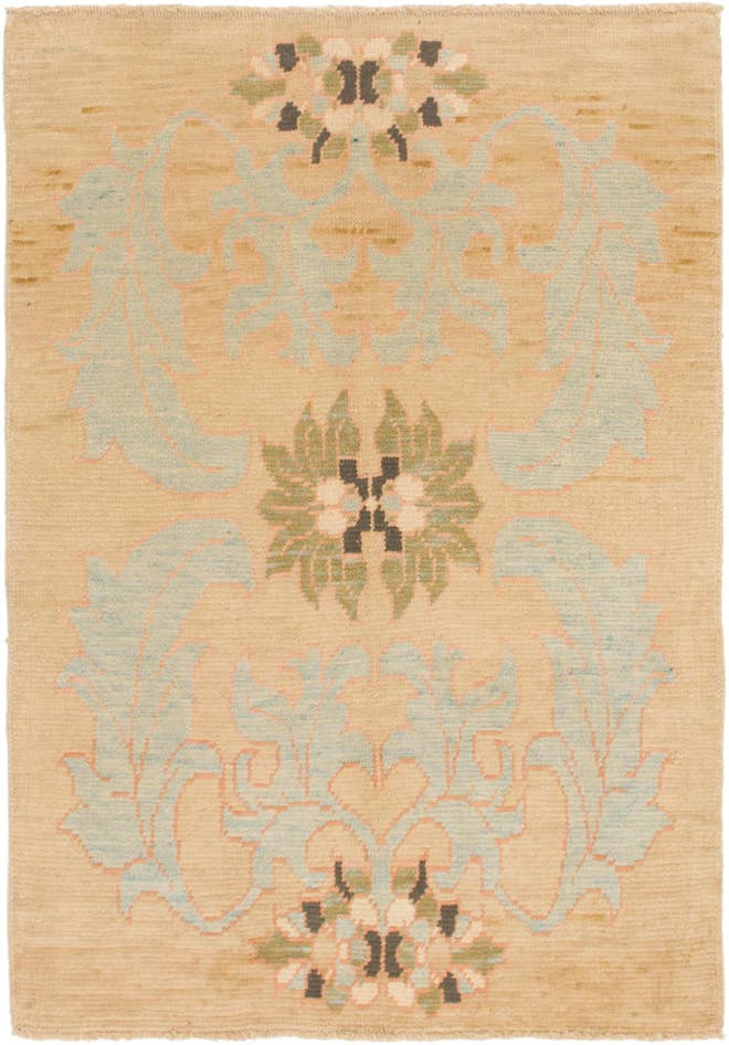Detail image of 4' 3 x 6' 5 Hand Knotted Oushak Wool Rug