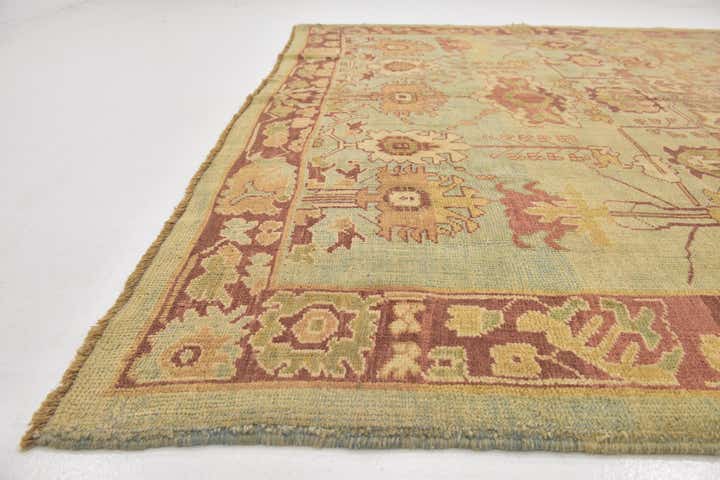 8' 8 x 11' 8 Hand Knotted Oushak Wool Rug