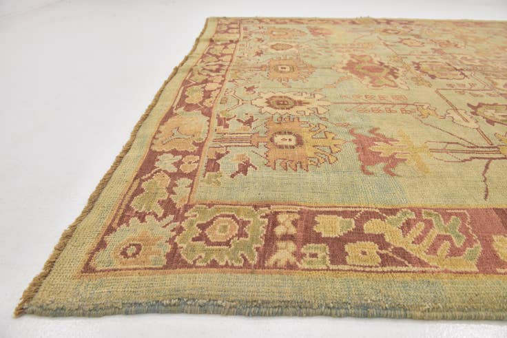 Detail image of 8' 8 x 11' 8 Hand Knotted Oushak Wool Rug