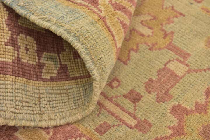 8' 8 x 11' 8 Hand Knotted Oushak Wool Rug