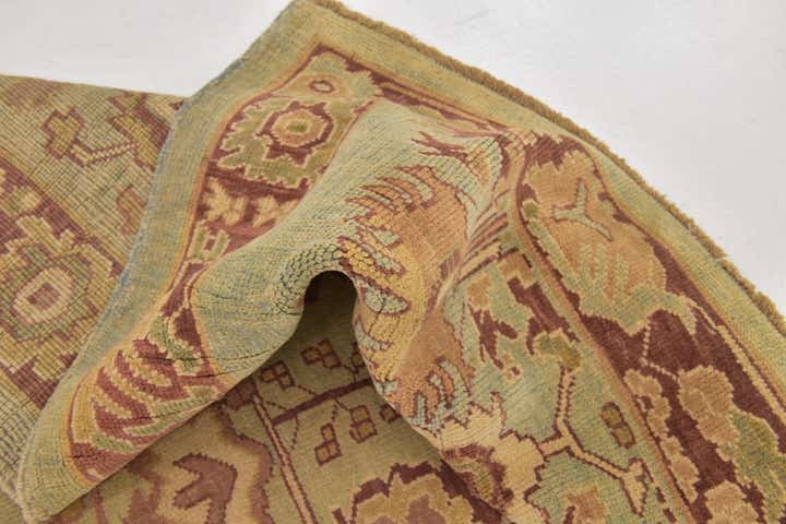 8' 8 x 11' 8 Hand Knotted Oushak Wool Rug