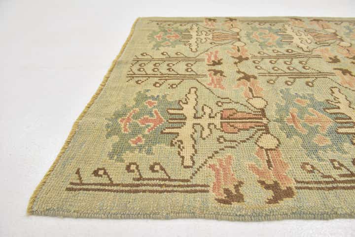 4' 2 x 7' Hand Knotted Oushak Wool Rug