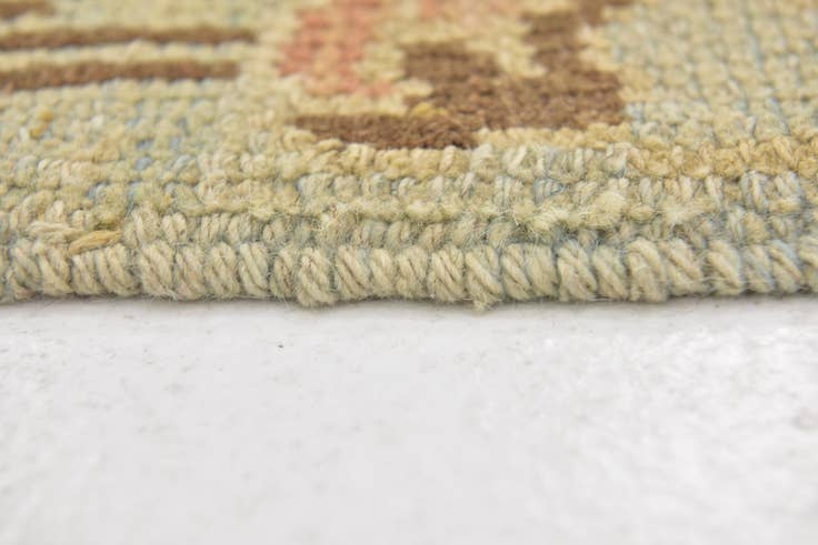 Detail image of 4' 2 x 7' Hand Knotted Oushak Wool Rug