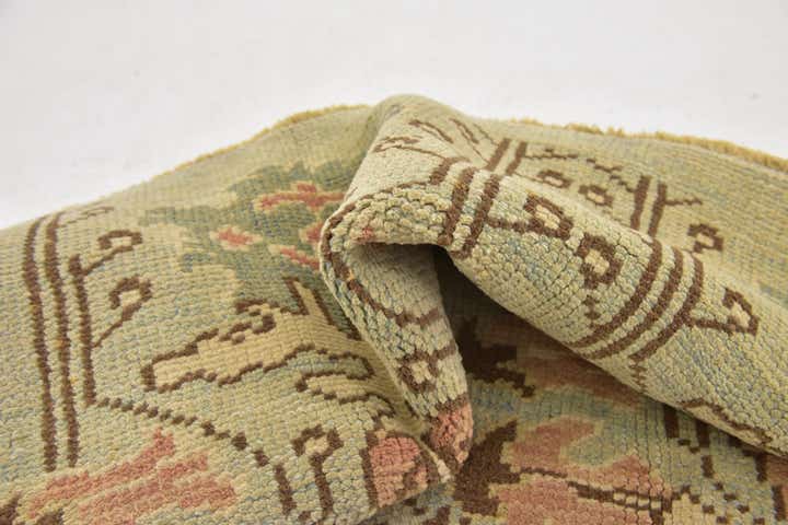 4' 2 x 7' Hand Knotted Oushak Wool Rug