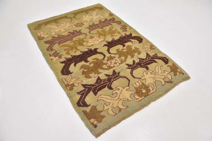 4' 3 x 6' 3 Hand Knotted Oushak Wool Rug