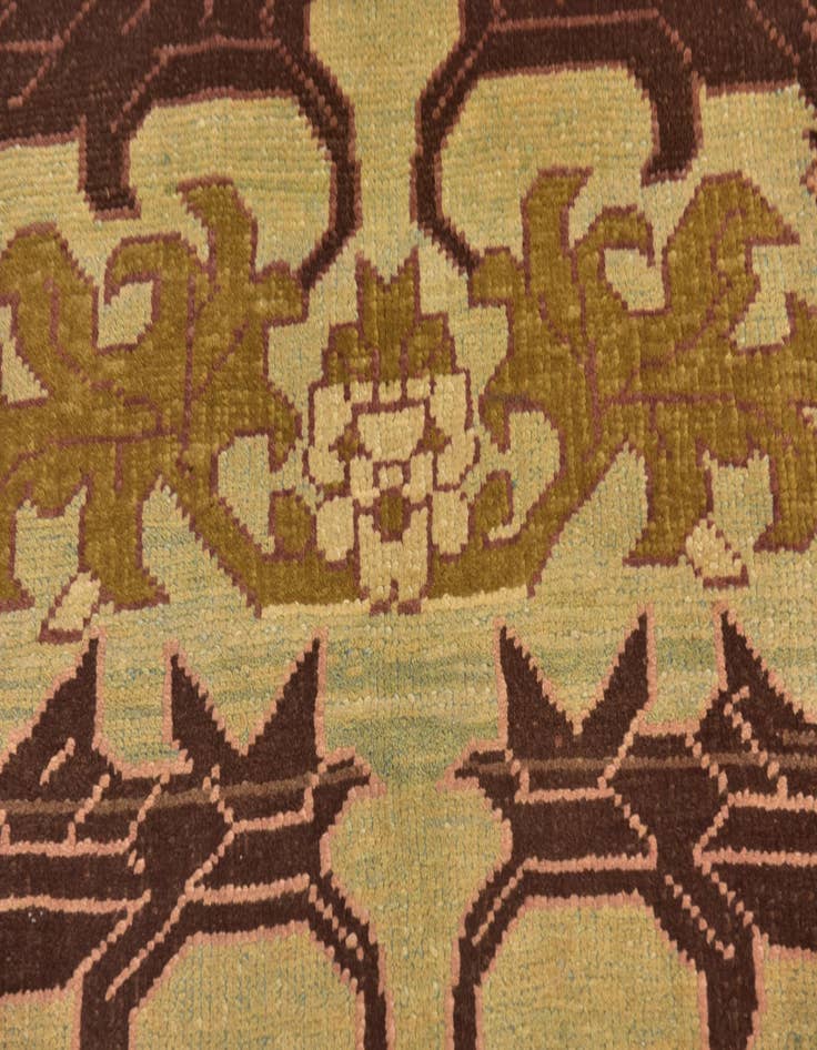 Detail image of 4' 3 x 6' 3  Hand Knotted Oushak Wool Rug