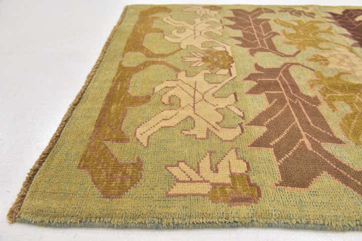4' 3 x 6' 3 Hand Knotted Oushak Wool Rug