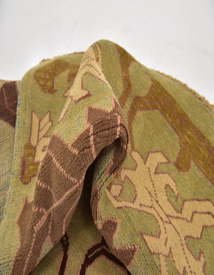 Detail image of 4' 3 x 6' 3  Hand Knotted Oushak Wool Rug