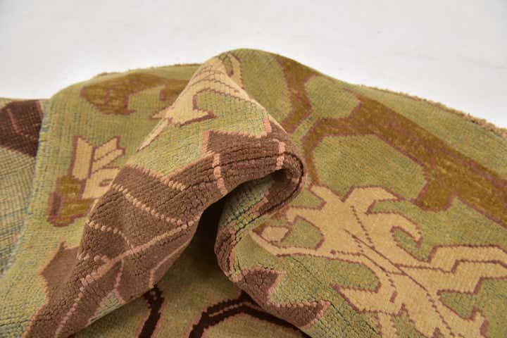 4' 3 x 6' 3 Hand Knotted Oushak Wool Rug