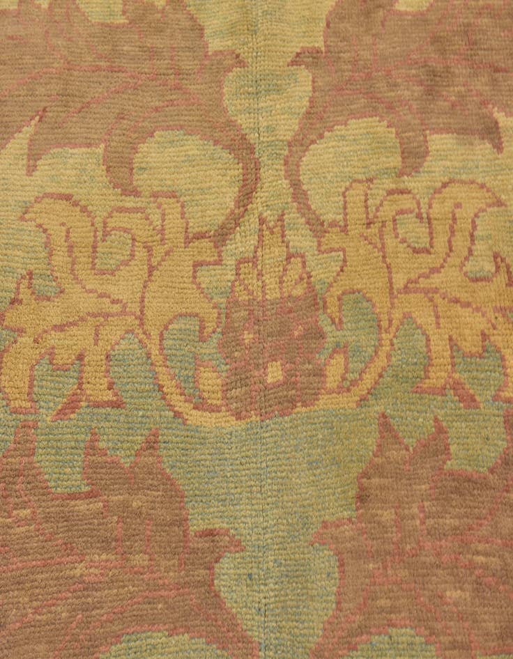 Detail image of 4' 10 x 6' 7  Hand Knotted Oushak Wool Rug