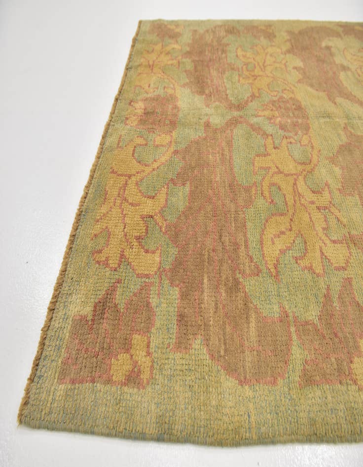 Detail image of 4' 10 x 6' 7  Hand Knotted Oushak Wool Rug