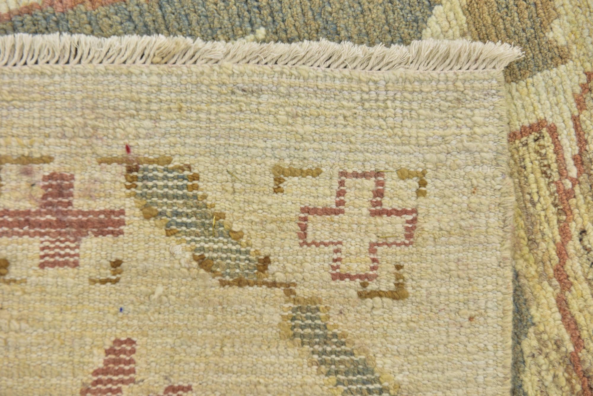 11' 9 x 16' Hand Knotted Oushak Wool Rug