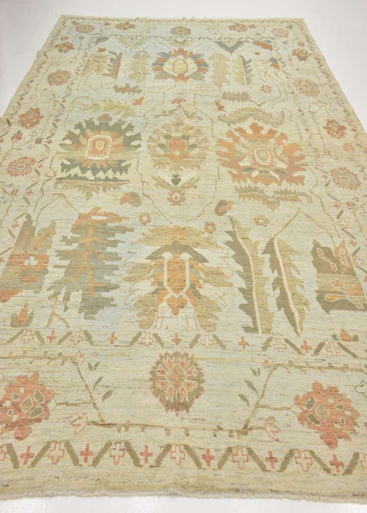 11' 9 x 16' Hand Knotted Oushak Wool Rug