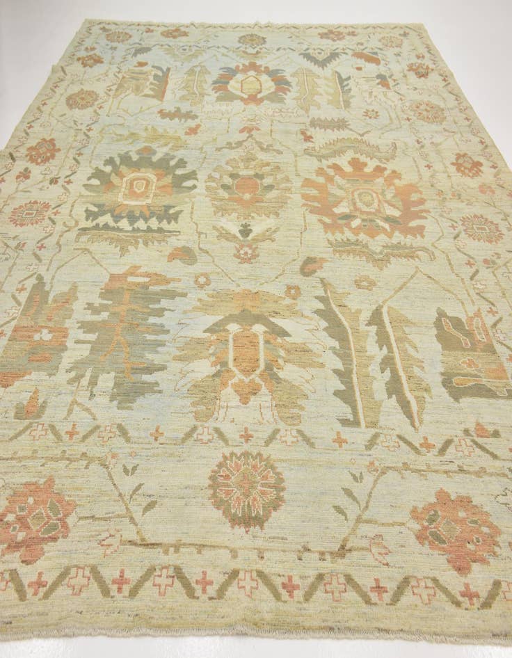 Detail image of 11' 9 x 16' Hand Knotted Oushak Wool Rug