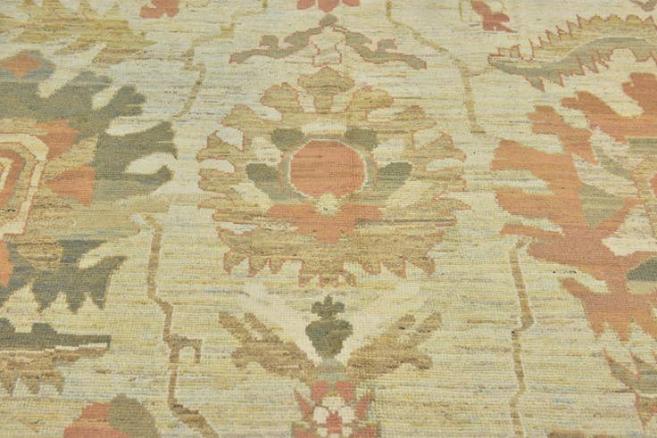 Detail image of 11' 9 x 16' Hand Knotted Oushak Wool Rug