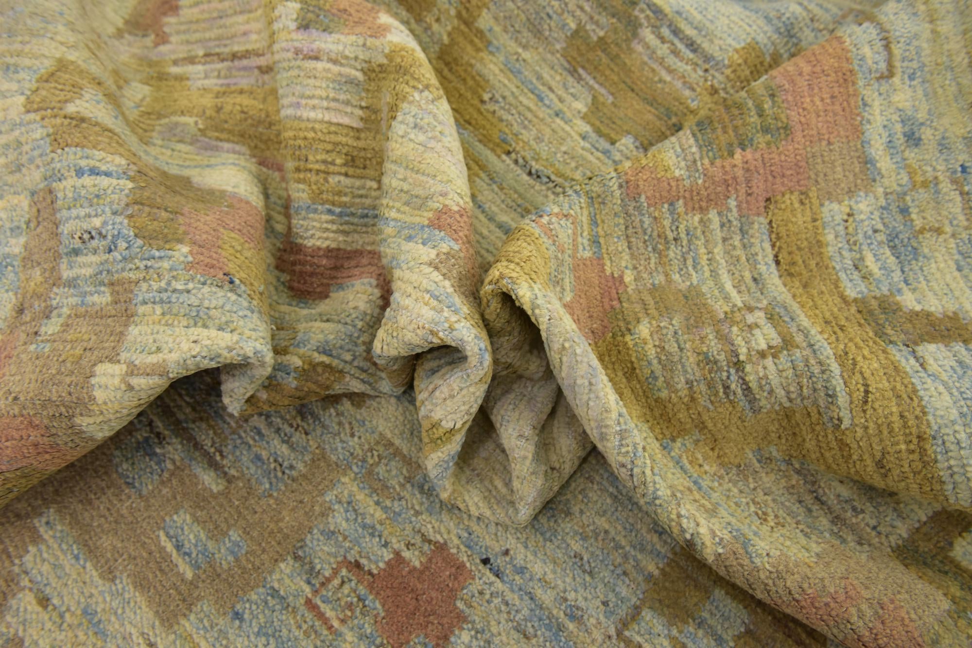 11' 6 x 16' Hand Knotted Oushak Wool Rug