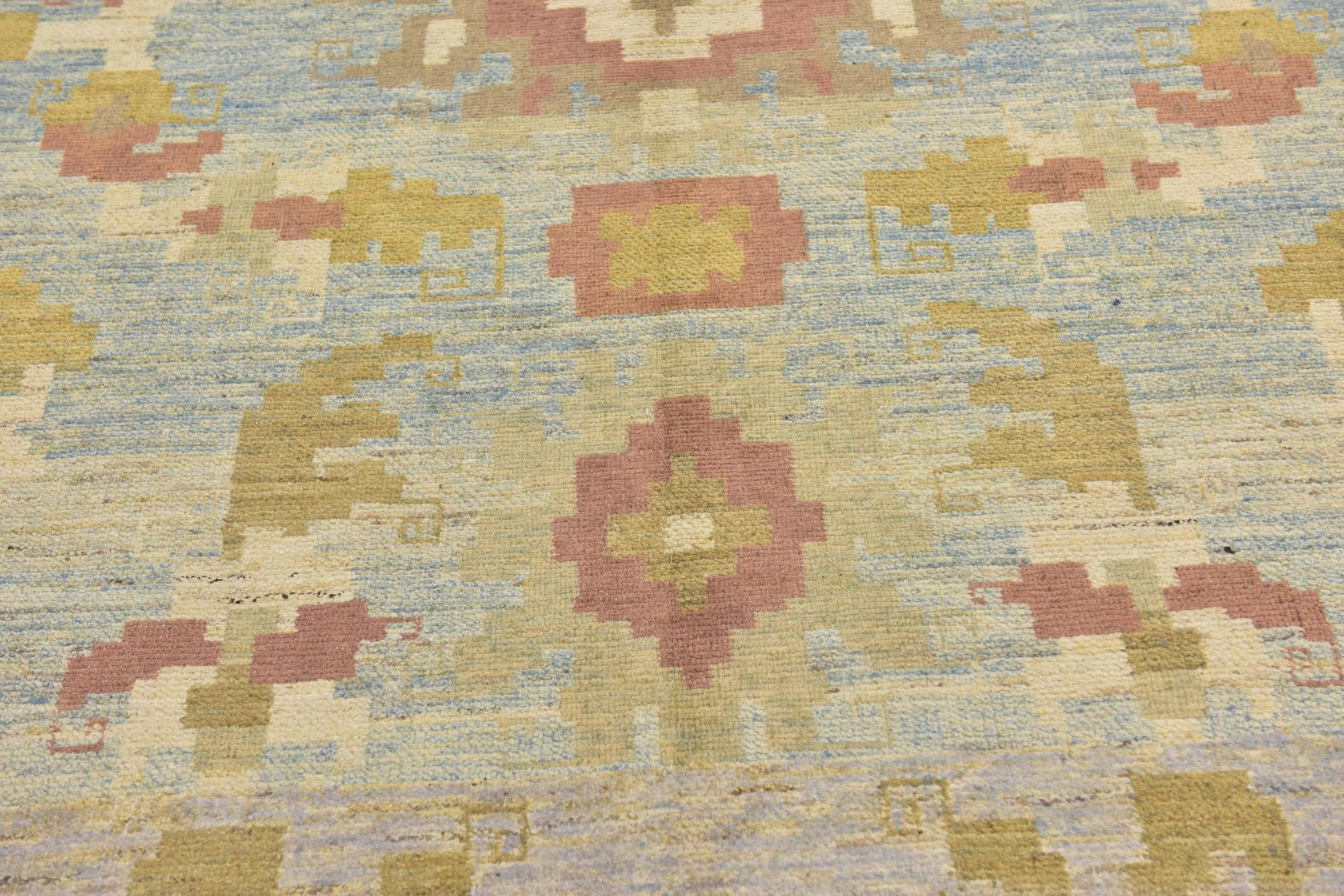 11' 6 x 16' Hand Knotted Oushak Wool Rug