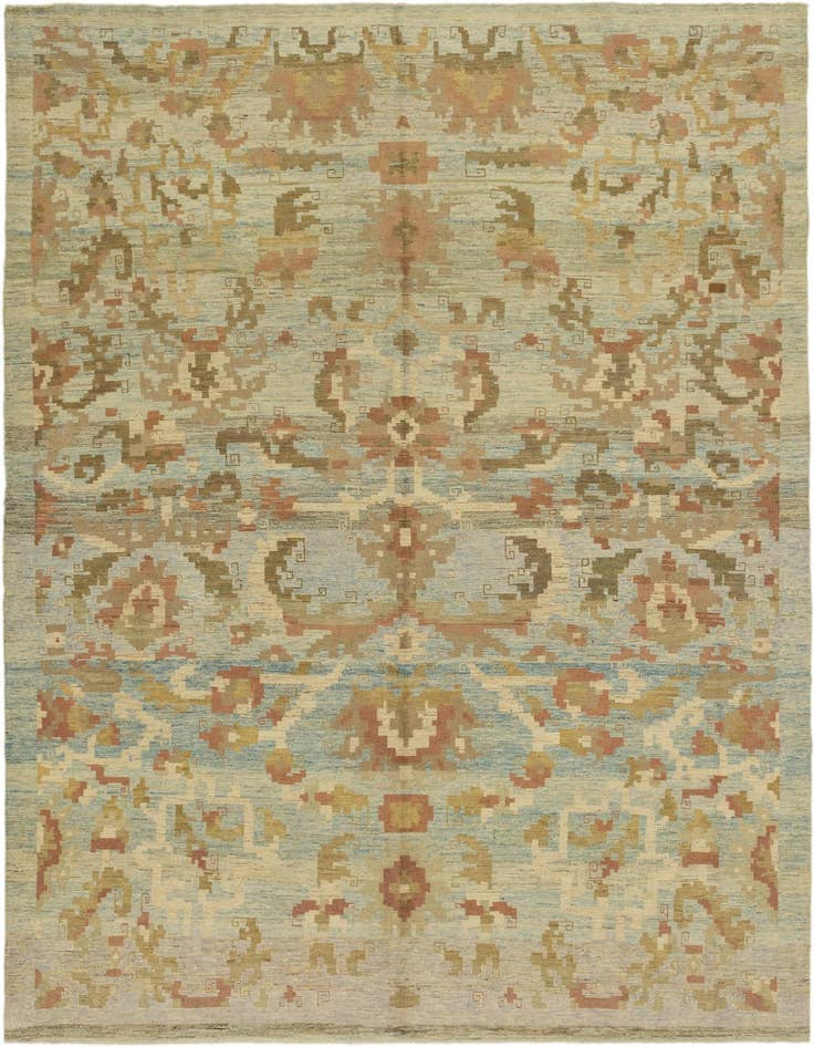Detail image of 11' 6 x 16' Hand Knotted Oushak Wool Rug